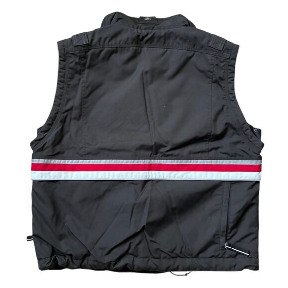 Phenix Black Ski Snowboard Insulated Vest Full Zip Snaps Pockets Men's Medium - Picture 8 of 9